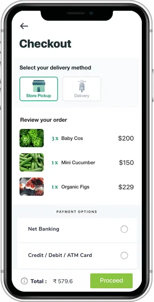 Secure Payment Grocery App Builder