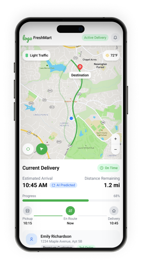 Delivery Agent App
