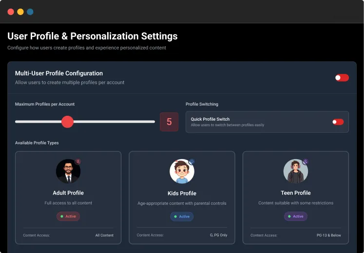 User Profiles and Personalization