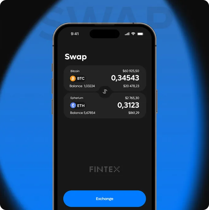 Multi-chain crypto wallet app built for a fintech client