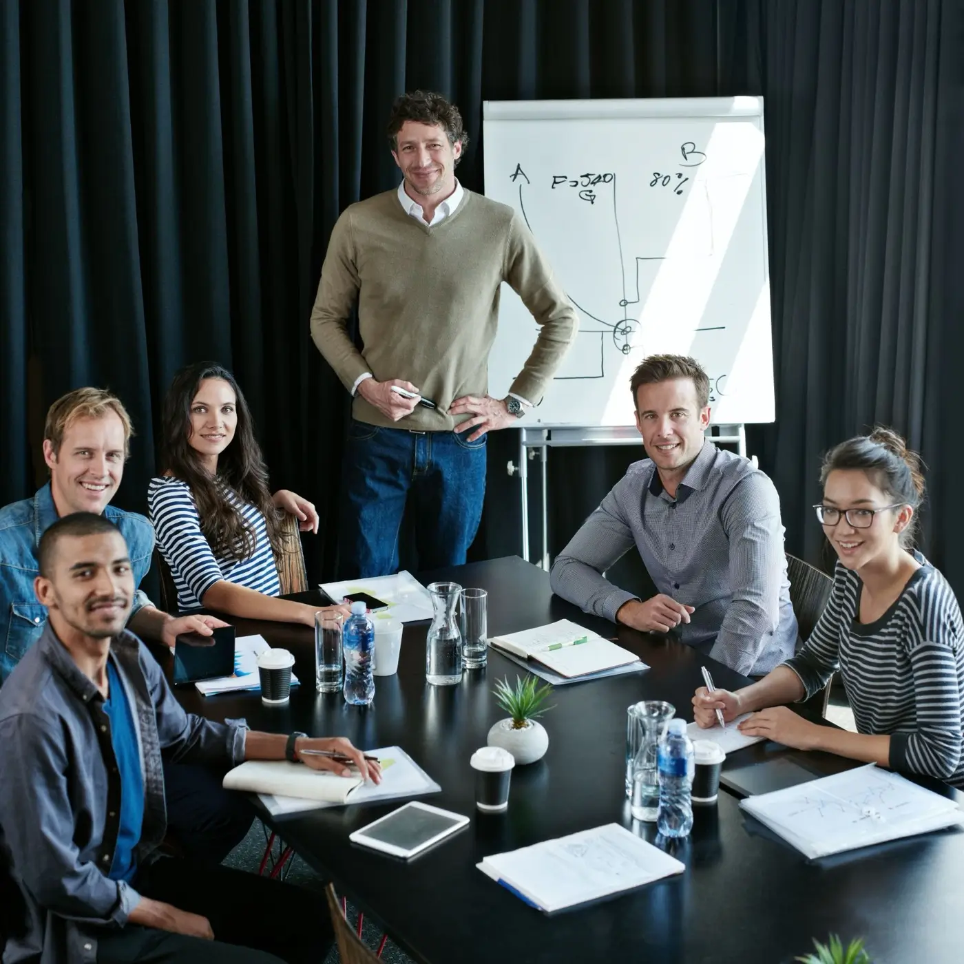 Code Brew Labs product team in a planning session