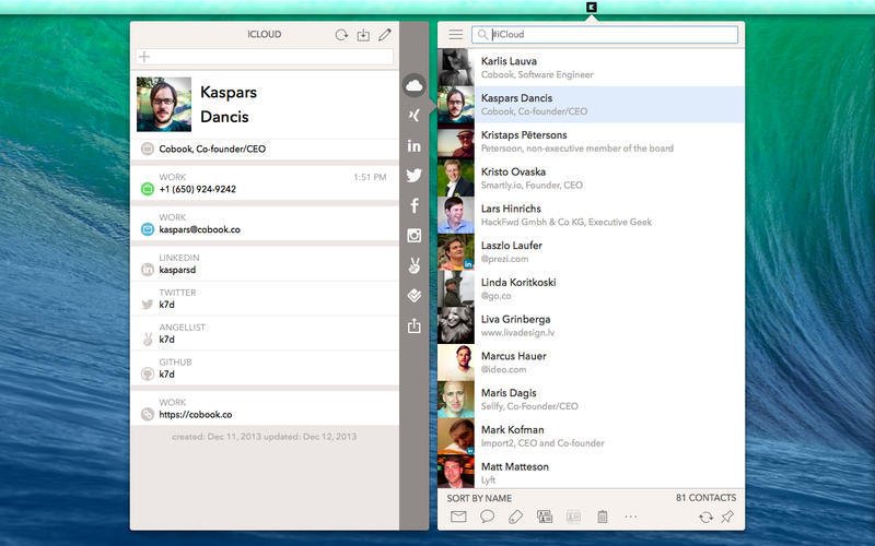 address book integration