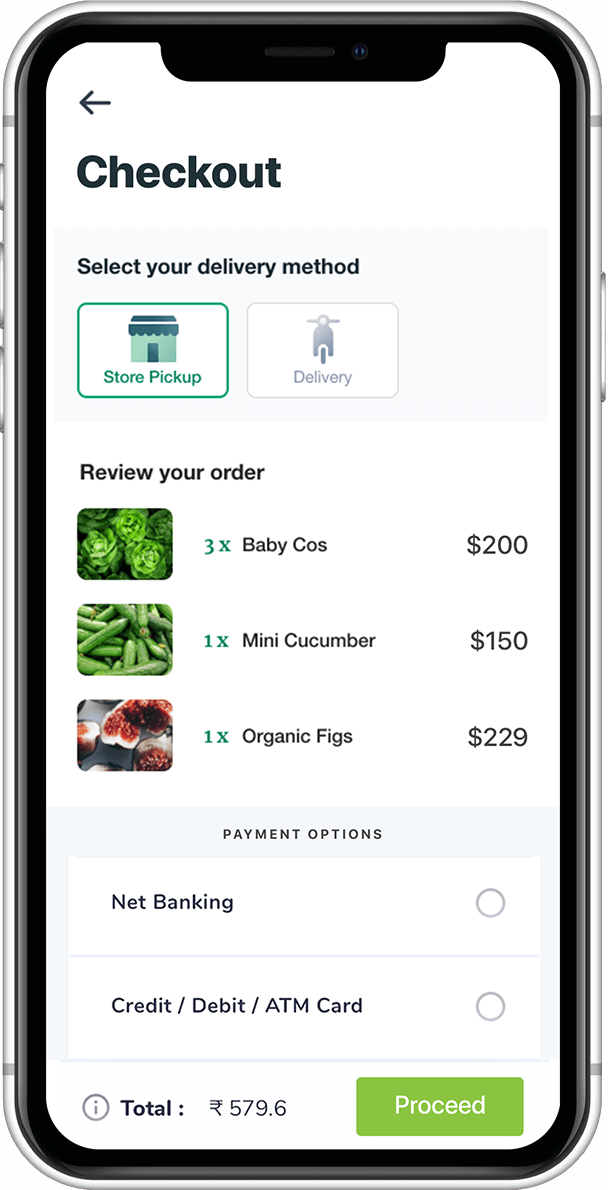 Secure Payment Grocery App Builder