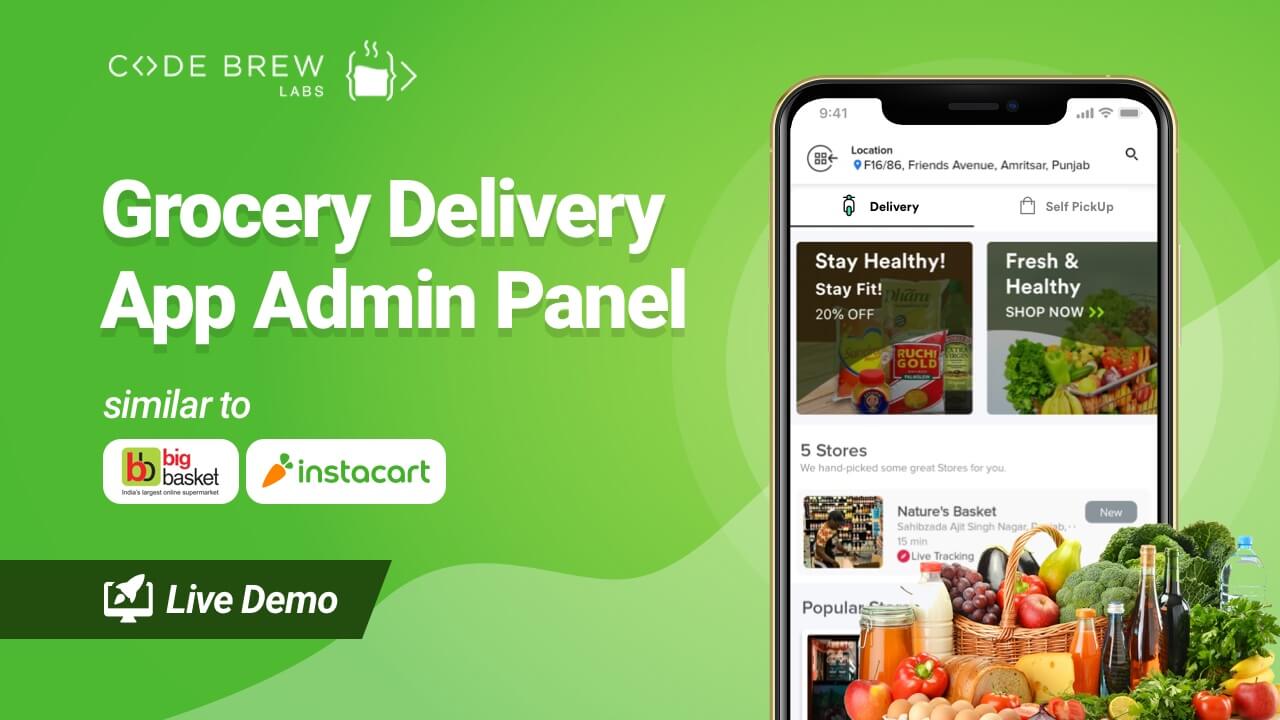 Grocery Delivery App Admin Panel