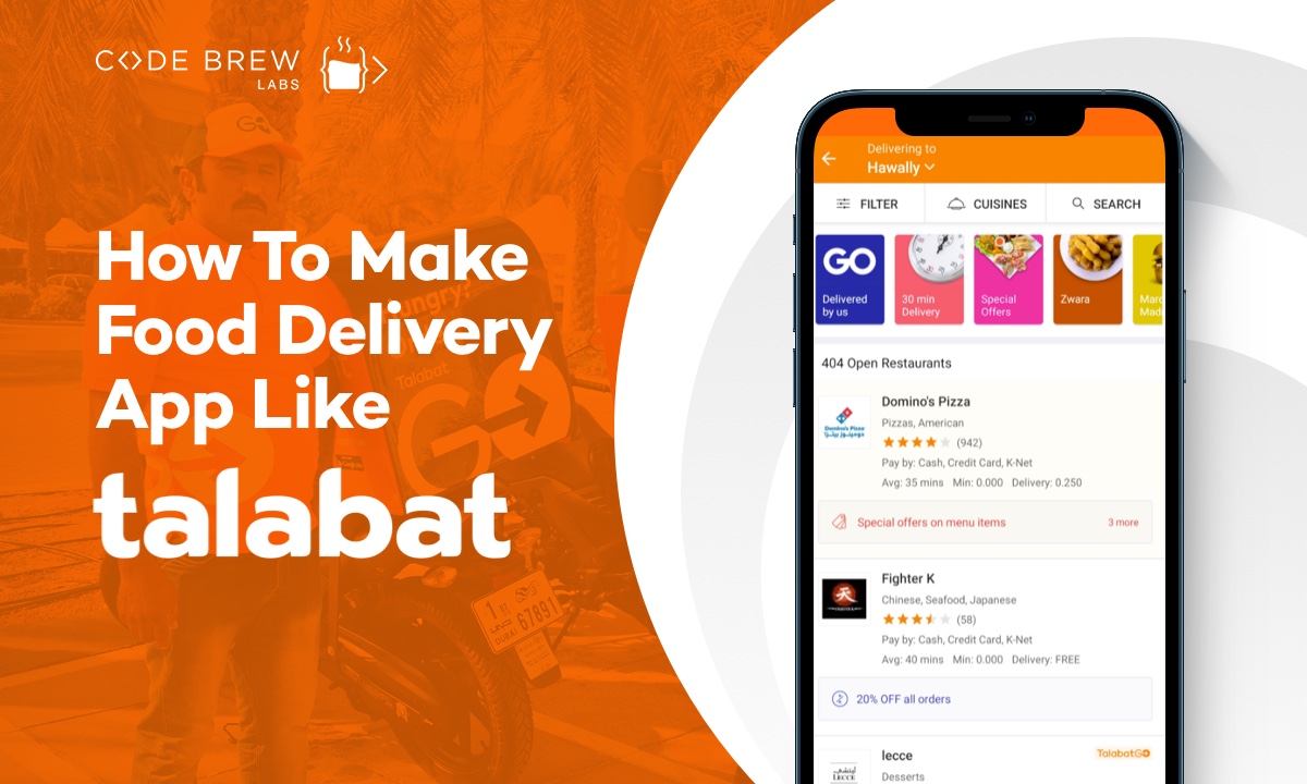 How To Make Food Delivery App Like Talabat: Features & Cost Estimation
