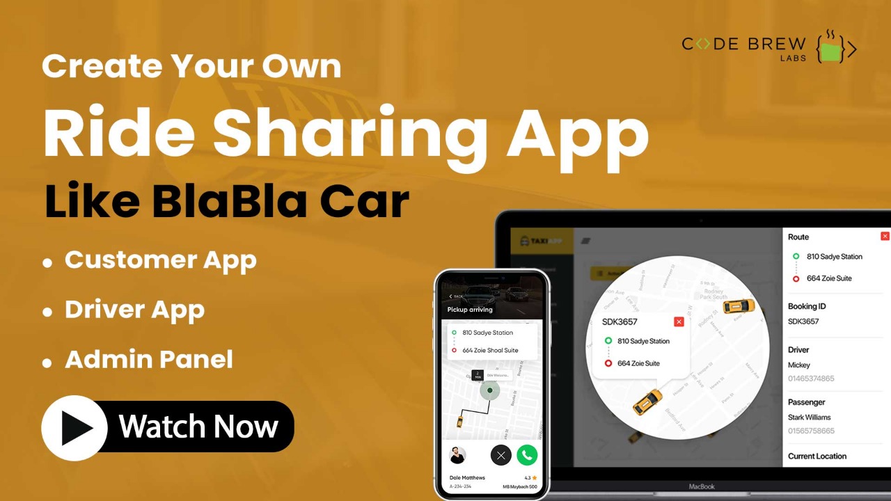 Create Your Own RideSharing & Carpooling App Today | BlaBlaCar Clone