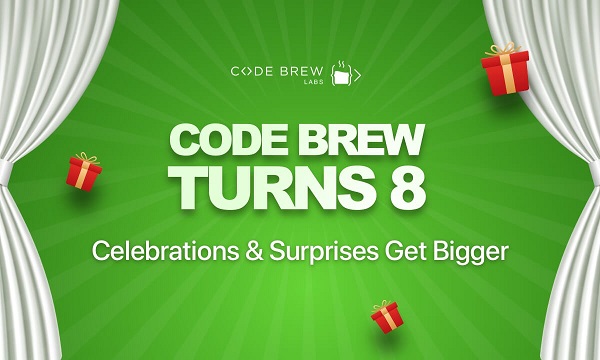 Code Brew Turns 8 – Celebrations & Surprises Get Bigger