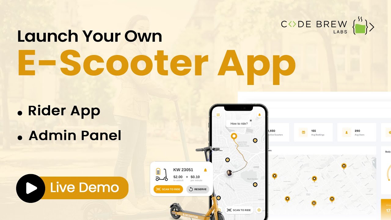 Scooter Sharing App Development