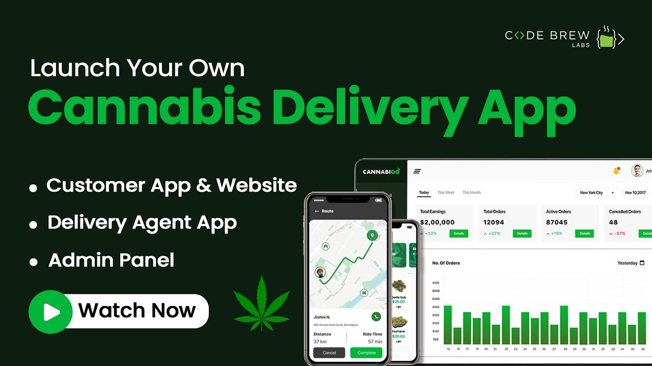 weed delivery app development