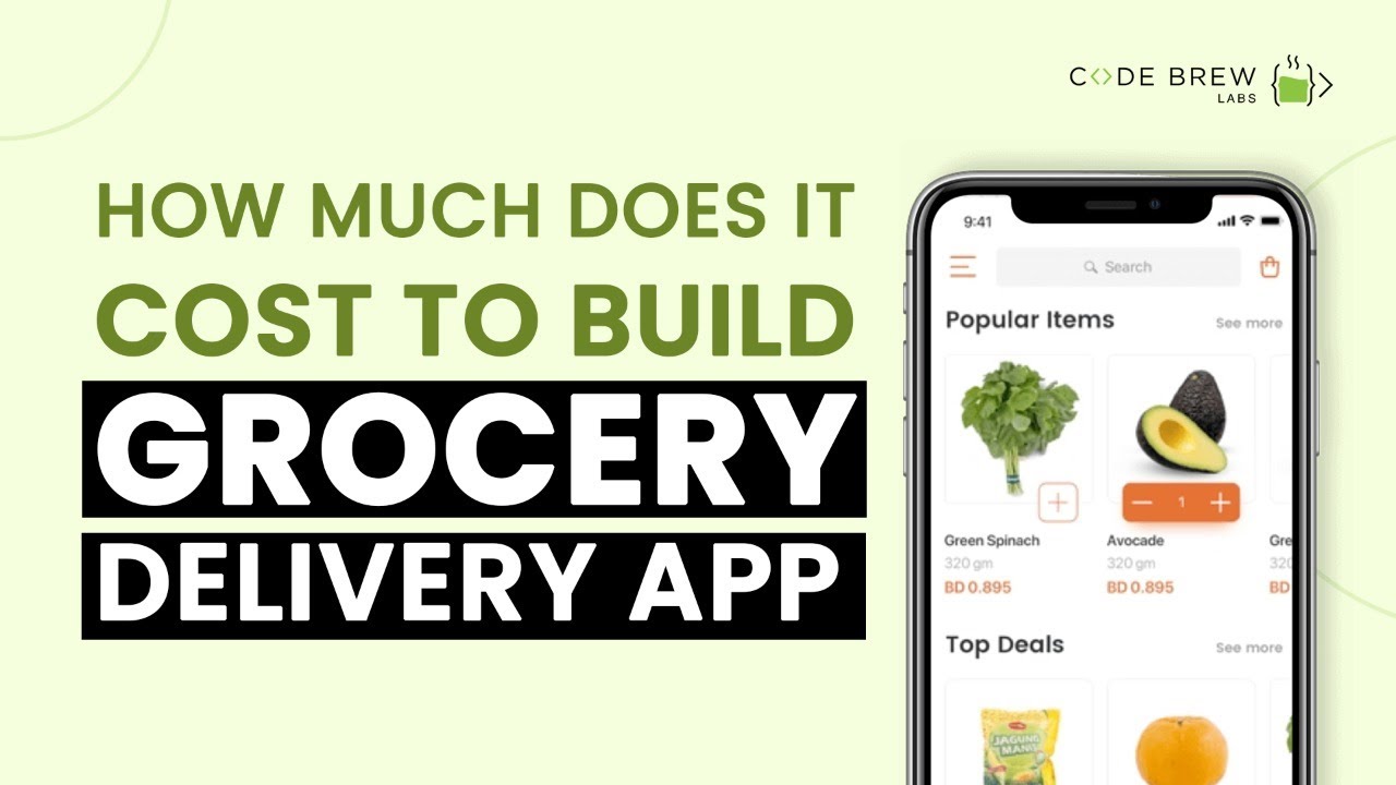 how much does it cost to make grocery delivery app