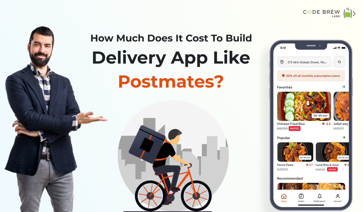 cost to build a Postmates like app