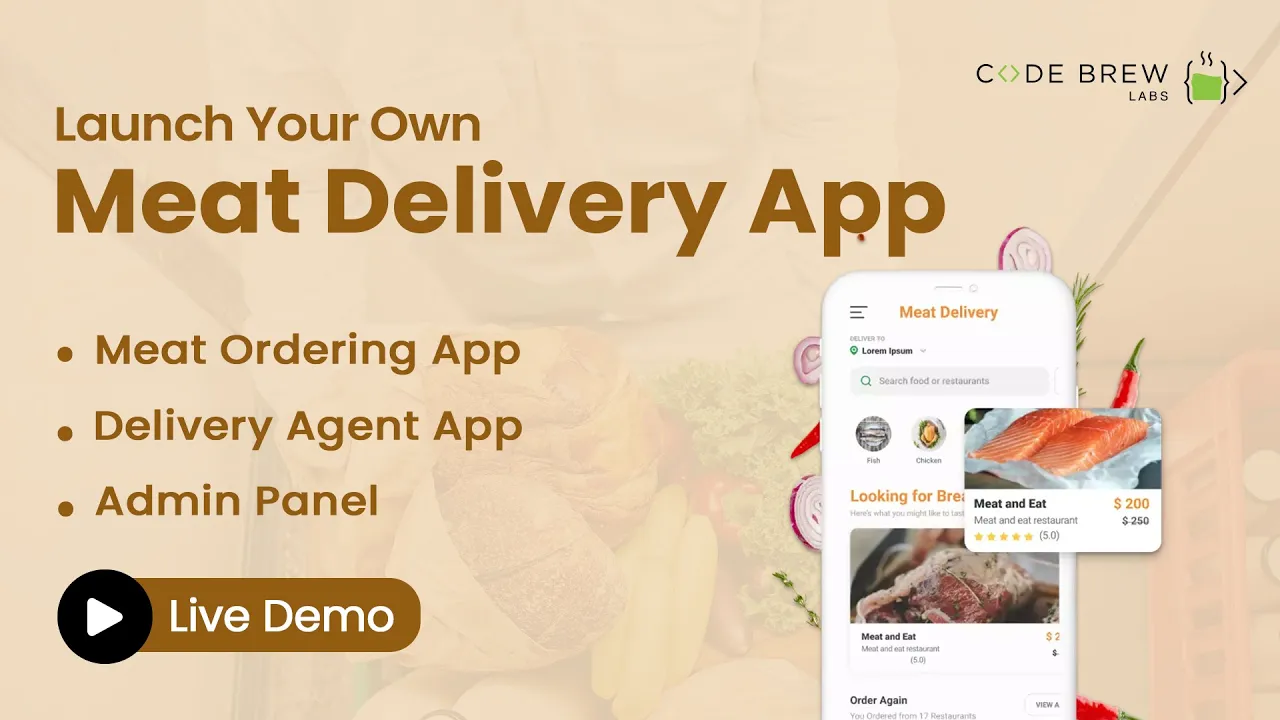 Build Your Own Online Meat Delivery App & Website