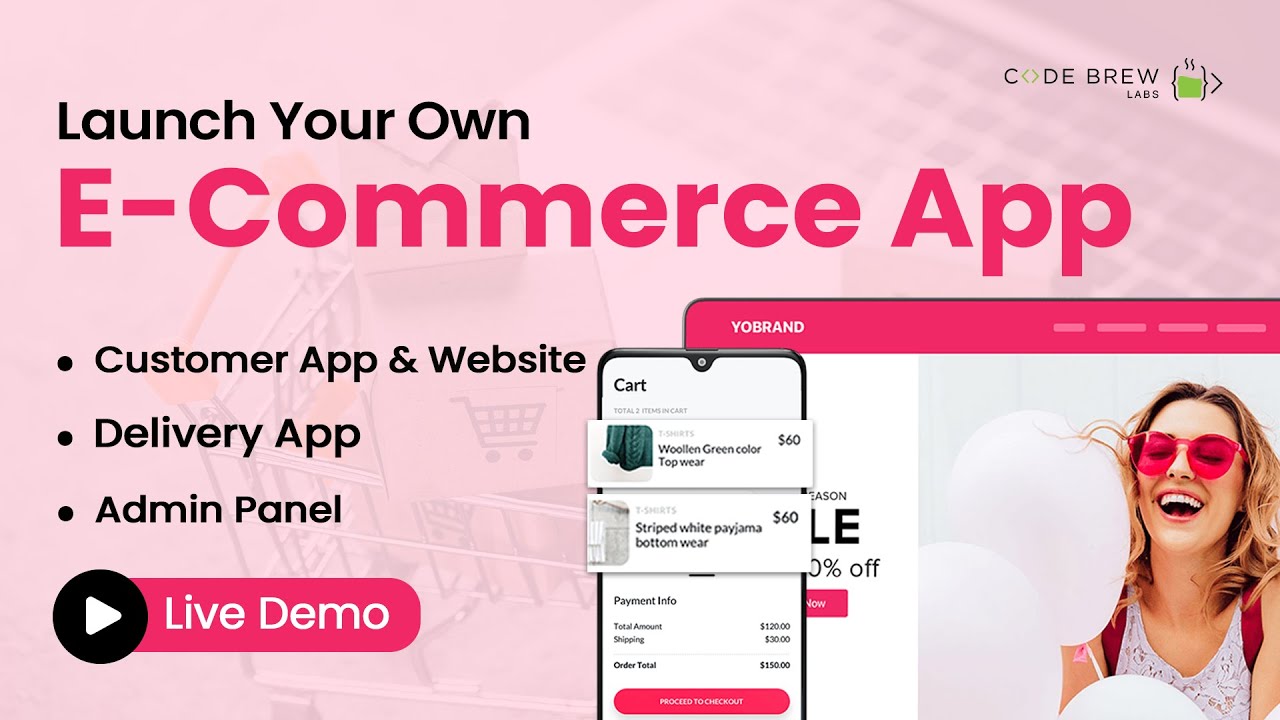 #1 Ecommerce App Development Company| White Label Ecommerce App| Live Demo
