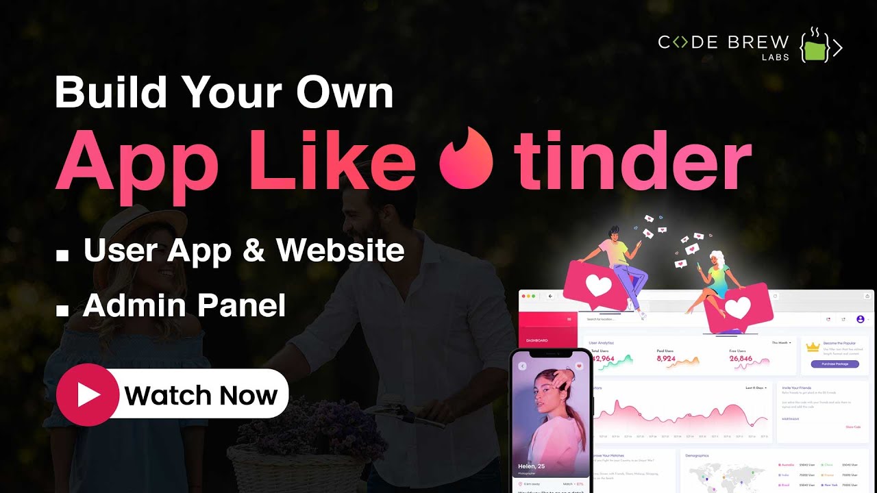 Create Your Own Dating Website & App Like Tinder🔥 | Tinder Clone App | Best Dating App Clone