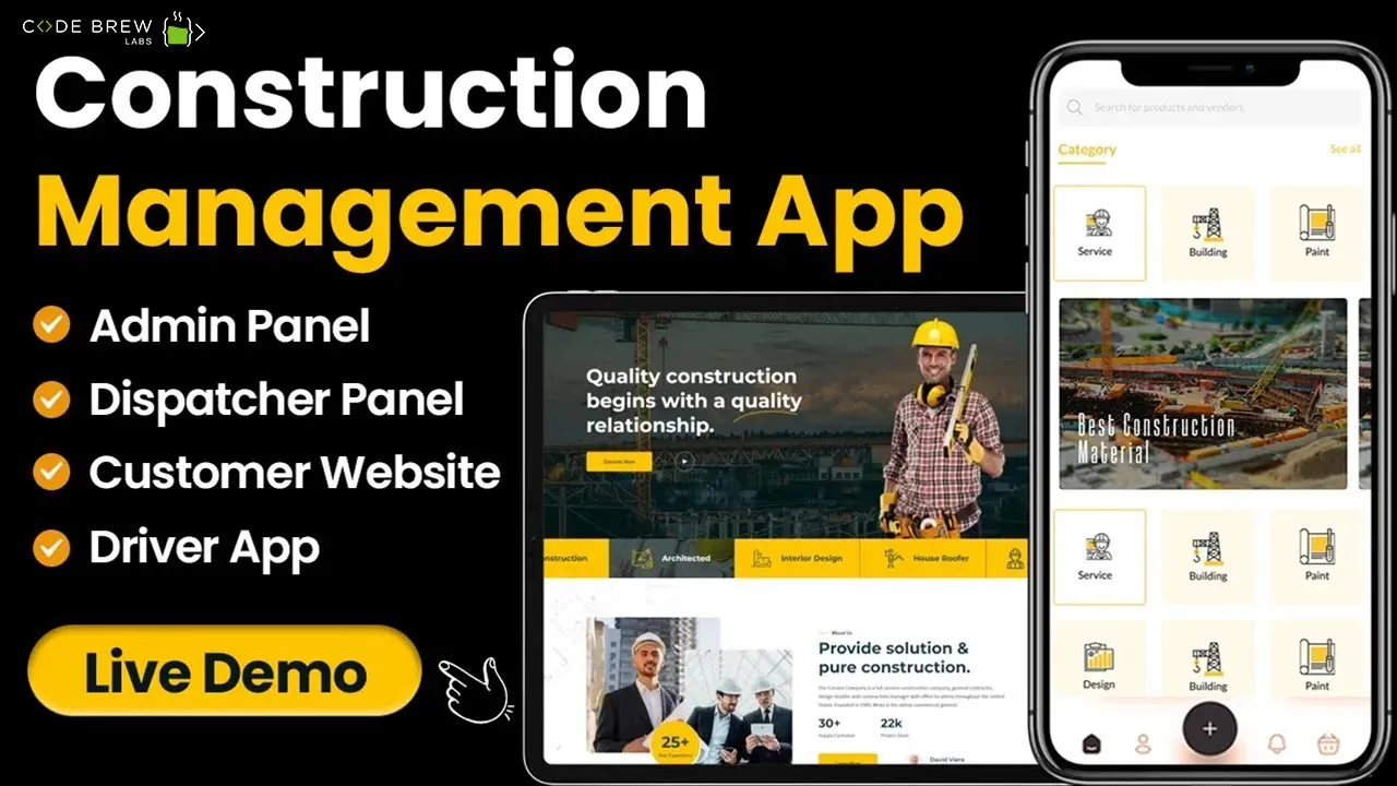 How to create a Construction Management Software | Build a Construction Management App