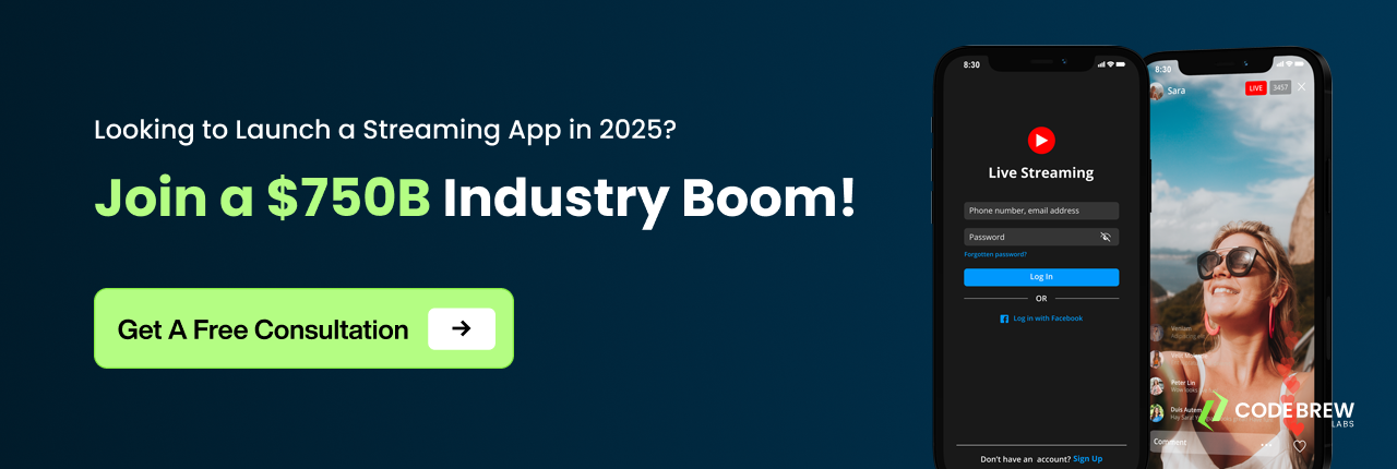 Video streaming app development