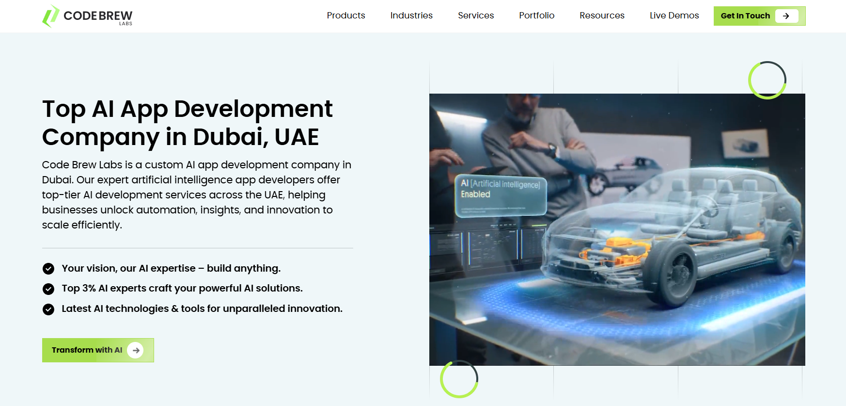 AI Development Dubai - Code Brew Labs